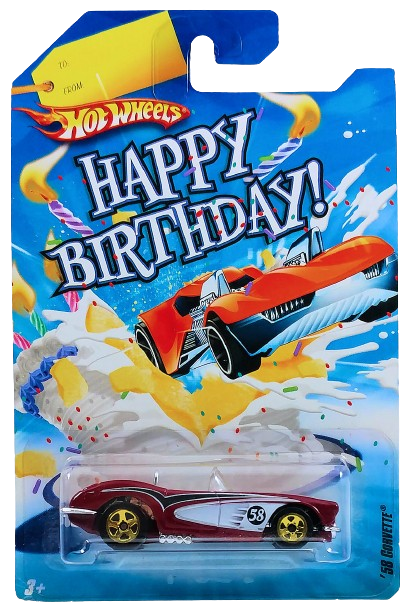 Hot Wheels 2009 - Theme / Happy Birthday! - '58 Corvette - Dark
