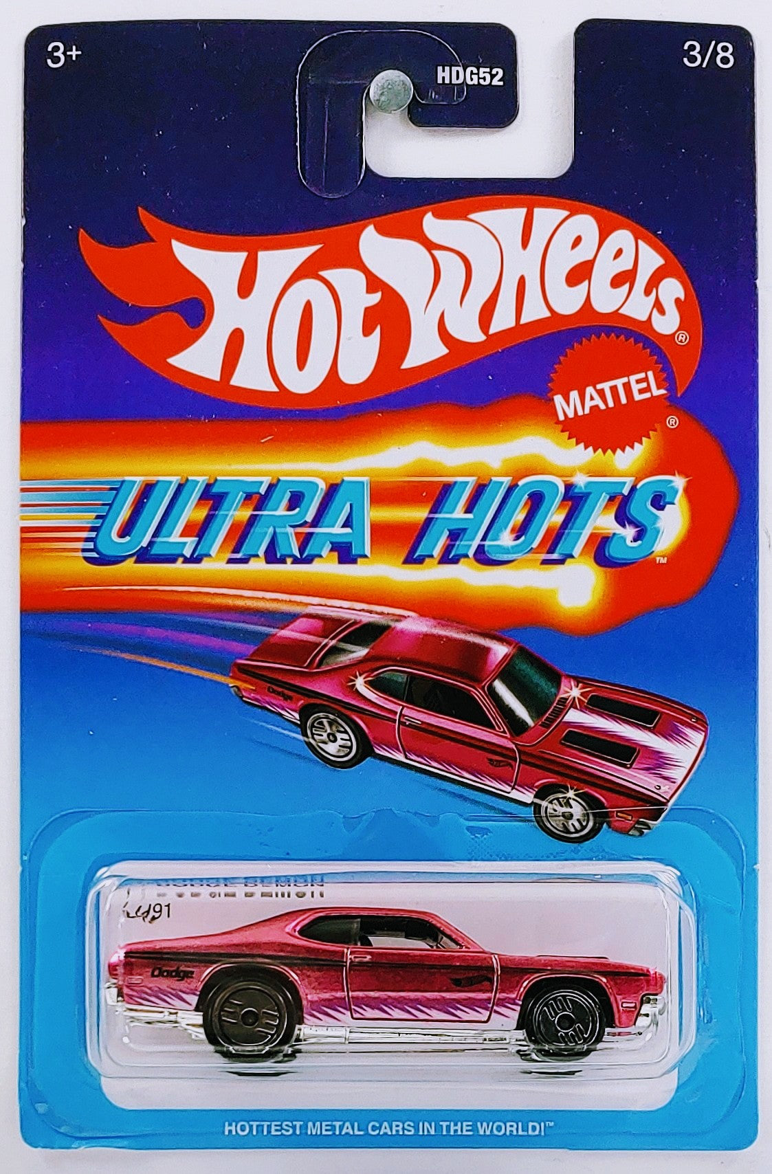 Hot Wheels 2023 - Ultra Hots 3/8 - '71 Dodge Demon - Spectraflame Pink -  Target Exclusive