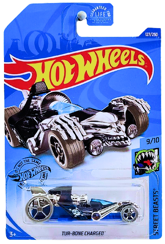 Hot Wheels 2020 - Collector # 127/250 - Steet Beasts 9/10 - Tur-Bone Charged - Black - USA