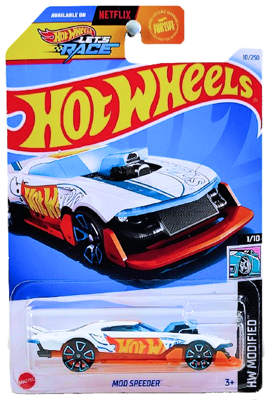 Hot Wheels 2024 - Collector # 010/250 - HW Modified 01/10 - Mod Speeder - White - USA