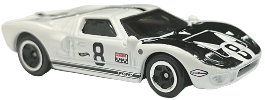 Hot Wheels 2024 - Collector # 012/250 - Factory Fresh 02/10 - Ford GT40 - White - '8' - IC