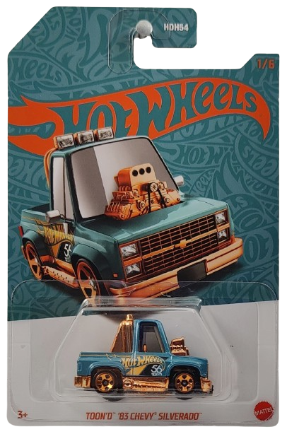 Hot Wheels 2024 - 56th Anniversary 1/6 - Toon'd '83 Chevy Silverado -  Turquoise & Copper - Drug & Discount Stores Exclusive