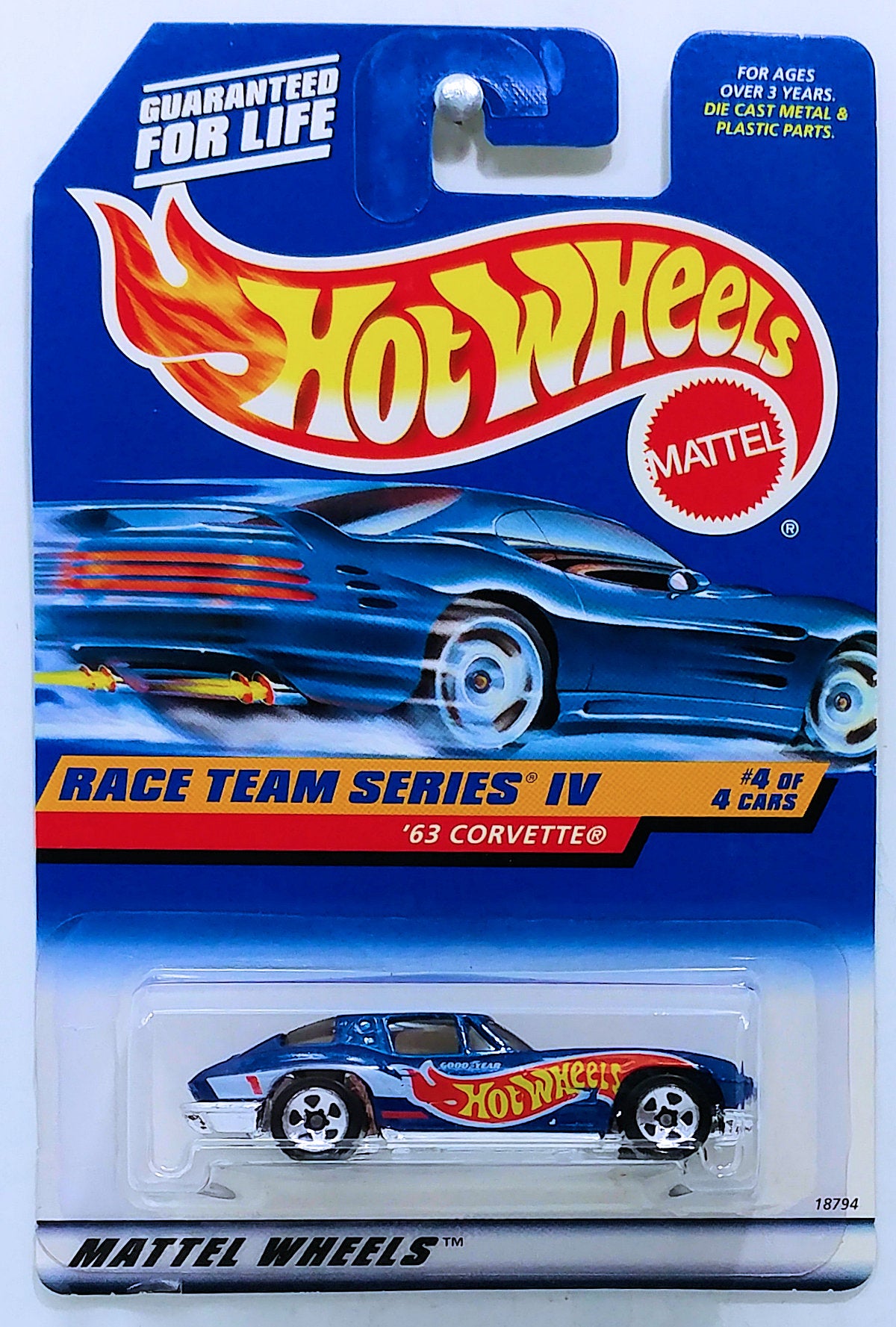 Hot Wheels 1998 - Collector # 728 - Race Team Series IV 4/4 - '63