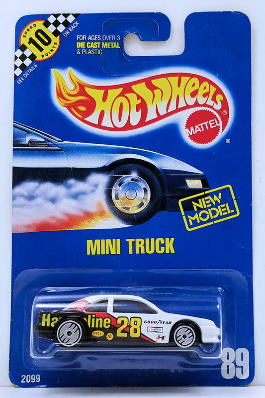 Hot Wheels 1991 - Collector # 088 - T-Bird Stocker - Black & White - ERROR: Wrong card.
