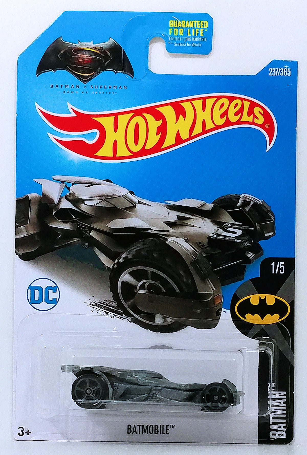 Hot Wheels 2017 - Collector # 237/365 - Batman 1/5 - Batmobile ...