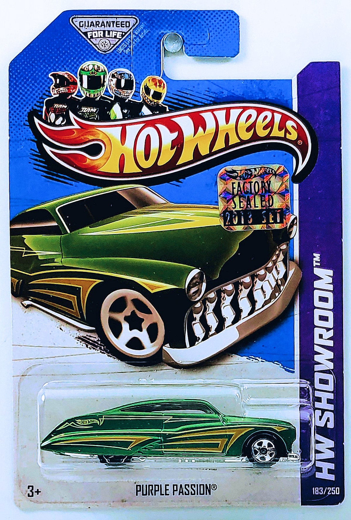 Hot Wheels 2013 - Collector # 183/250 - HW Showroom / American Turbo -  Purple Passion - Metallic Green - FSC