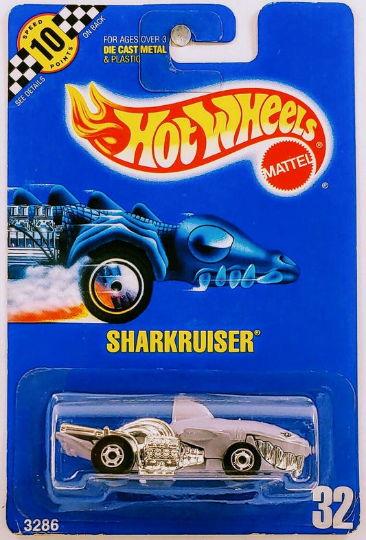 Hot Wheels 1990 - Collector # 032 - Sharkruiser - Gray - Hot Ones Wheels