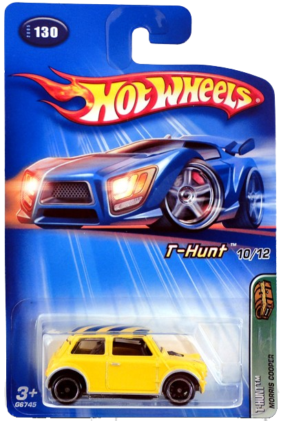 Hot Wheels 2005 - Collector # 130/183 - Treasure Hunts 10/12 - Morris Cooper - Yellow - Metal/Metal & Real Riders - USA