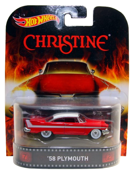 Hot Wheels 2015 - Entertainment / Christine - '58 Plymouth - Red - Metal/Metal & Real Riders