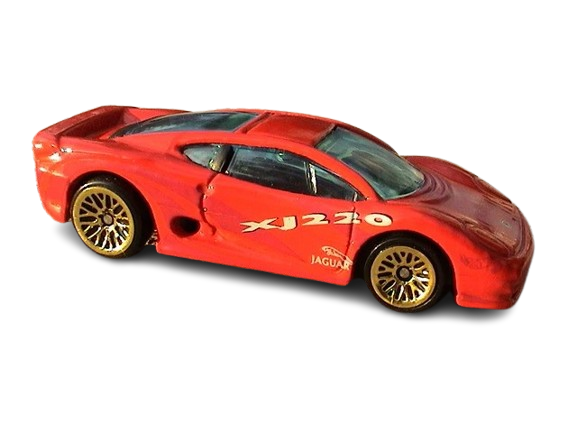 Hot Wheels 2000 - Collector # 160/250 - Jaguar XJ220 - Red - Gold Lace Wheels - USA Card