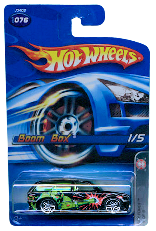 Hot Wheels 2006 - Collector # 076/223 - Spy Force 1/5 - Boom Box - Black / Robot Fighter - USA