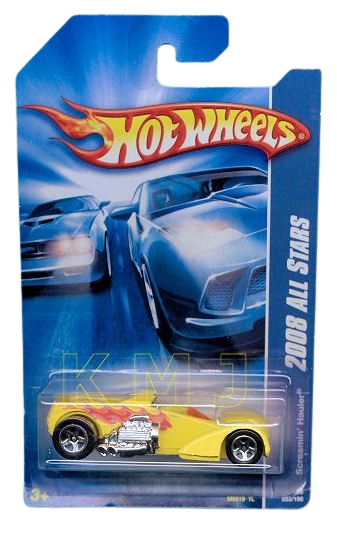 Hot Wheels 2008 - Collector # 053/196 - All Stars - Screamin' Hauler - Yellow - USA Card