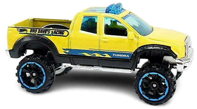 Hot Wheels 2012 - Collector # 040/247 - New Models 40/50 - '10 Toyota Tundra - Yellow - USA