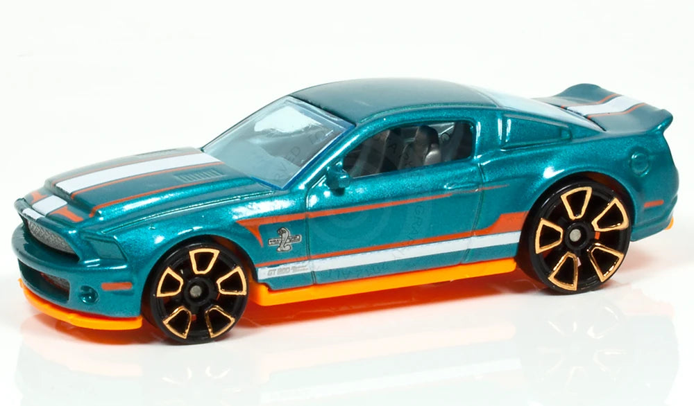 Hot Wheels 2012 - Collector # 095/247 - Faster Than Ever 5/10 - '10 Ford Shelby GT-500 Super Snake - Teal - FTE2 Wheels - USA Card