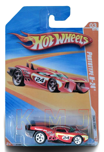 Hot Wheels 2010 - Collector # 059/240 - Track Stars 03/12 - Prototype H-24 - Red - USA Card
