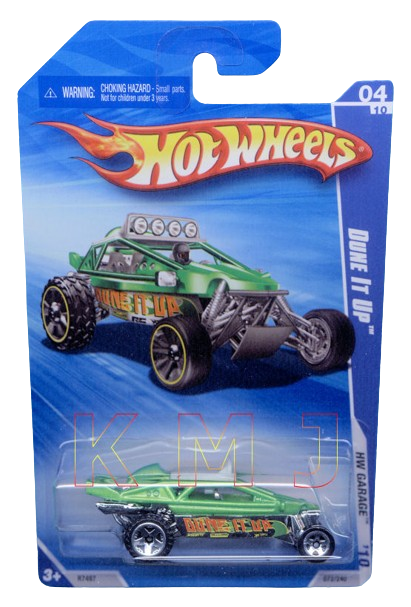 Hot Wheels 2010 - Collector # 072/240 - HW Garage 4/10 - Dune It Up - Metallic Green - USA Card