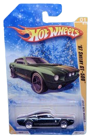Hot Wheels 2010 - Collector # 001/240 - New Models 01/44 - '67 Shelby GT-500 - Metalflake Dark Green - Target Exclusive - USA Snowflake Card
