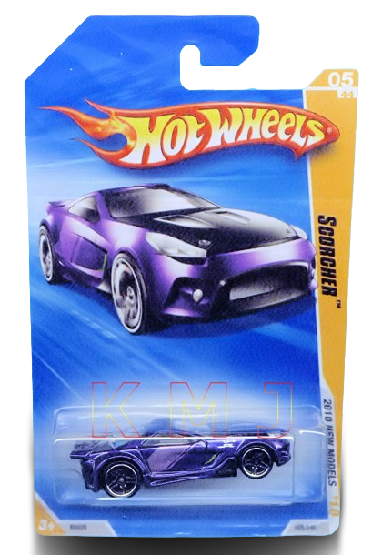 Hot Wheels 2010 - Collector # 005/240 - New Models 05/44 - Scorcher - Purple - USA Card