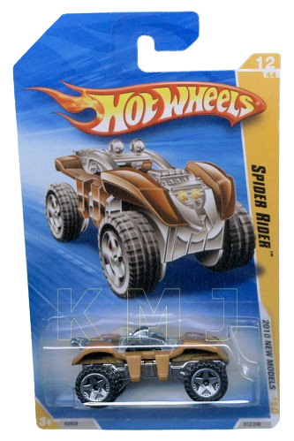 Hot Wheels 2010 - Collector # 012/240 - New Models 12/44 - Spider Rider - Brown - USA Card