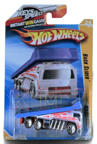 Hot Wheels 2010 - Collector # 024/240 - New Models 24/44 - Back Slider - Gray - USA Instant Win Card