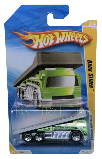 Hot Wheels 2010 - Collector # 024/240 - New Models 24/44 - Back Slider - Green - USA Card