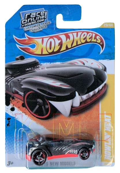 Hot Wheels 2010 - Collector # 029/240 - New Models 29/44 - Howlin' Heat - Black - USA 'HWRC' Card