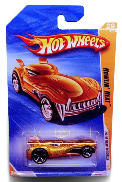 Hot Wheels 2010 - Collector # 029/240 - New Models 29/44 - Howlin' Heat - Metallic Gold - USA Card