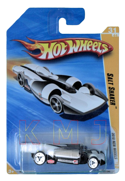 Hot Wheels 2010 - Collector # 031/240 - New Models 31/44 - Salt Shaker - White & Smoke - USA Card
