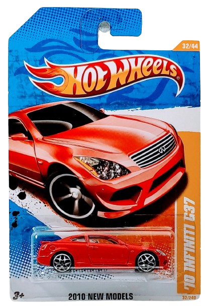 Hot Wheels 2010 - Collector # 032/240 - New Models 32/44 - '10 Infiniti G37 - Red - USA Card