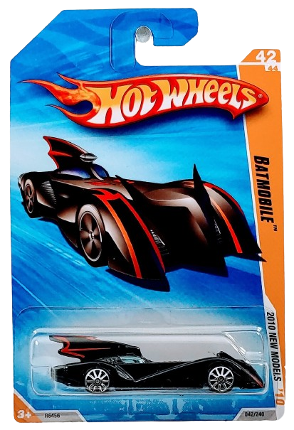 Hot Wheels 2010 - Collector # 042/240 - New Models 42/44 - Batmobile (The Brave and The Bold) - Black - USA Card