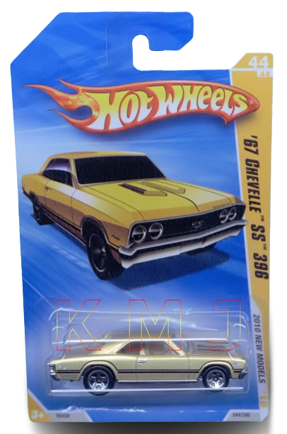 Hot Wheels 2010 - Collector # 044/240 - New Models 44/44 - '67 Chevelle SS 396 - Gold - USA Card