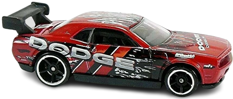 Hot Wheels 2011 - Collector # 006/244 - New Models 6/50 - Dodge Challenger Drift Car - Metallic Red / DODGE Graphics - OH5SP Wheels - USA Card