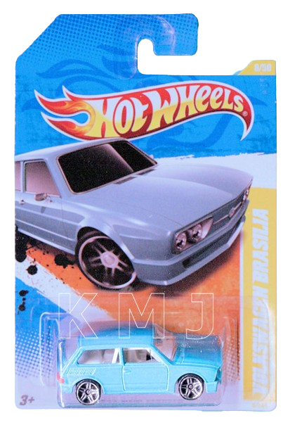 Hot Wheels 2011 - Collector # 008/244 - New Models 08/50 - Volkswagen Brasilia - Metallic Aqua - PR5 Wheels - USA Card