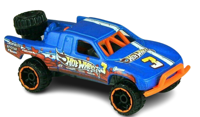 Hot Wheels 2012 - Collector # 222/247 - Thrill Racers / Earthquake 2/5 - Toyota Off Road Truck - Blue / #3 -  USA         26