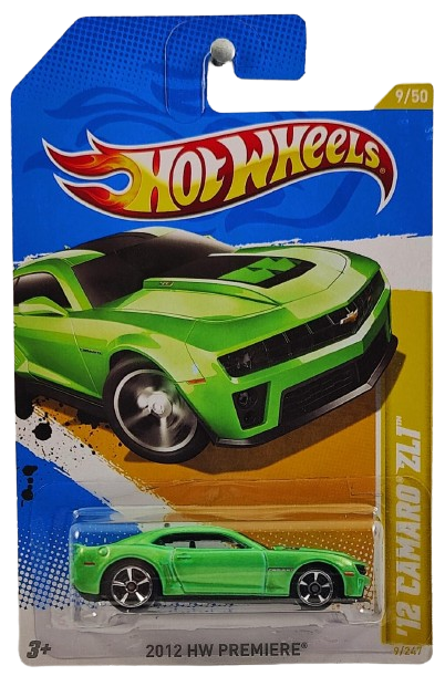 Hot Wheels 2012 - Collector # 009/247 - HW Premiere  09/50 - '12 Camaro ZL1 - Green - IC