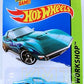 Hot Wheels 2014 - Collector # 214/250 - HW Workshop / Heat Fleet - '69 Corvette - Baby Blue with Flames - USA