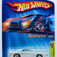 Hot Wheels 2005 - Collector # 005/183 - First Editions / Realistix 5/20 - 1969 Pontiac Firebird T/A - Silver / Red & Blue Racing Stripes - 5 Spokes - KMart Exclusive - USA '05 Card