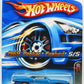 Hot Wheels 2006 - Collector # 100/223 - Red Line Series 5/5 - 1969 Pontiac Firebird - Metallic Blue - Red Lines on 5 Spokes - USA