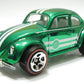 Hot Wheels 2005 - Classics Series 1 # 25/25 - VW Bug - Spectraflame Green - Red Line 5 Spoke - Metal/Metal