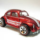 Hot Wheels 2005 - Classics Series 1 # 25/25 - VW Bug - Spectraflame Red - Red Line 5 Spoke - Metal/Metal