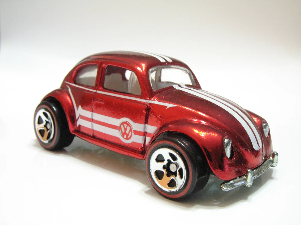 Hot Wheels 2005 - Classics Series 1 # 25/25 - VW Bug - Spectraflame Red - Red Line 5 Spoke - Metal/Metal