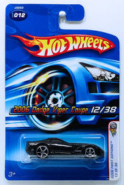 Hot Wheels 2006 - Collector # 012/218 - First Editions 12/38 - 2006 Dodge Viper Coupe - Black - USA