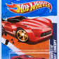 Hot Wheels 2011 - Collector # 148/244 - Faster Than Ever  8/10 - 2009 Corvette Stingray Concept - Metallic Red - FTE 2 Wheels - USA