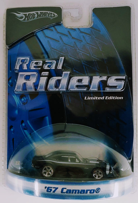 Hot Wheels 2005 - Real Riders Series - KMart / Sears Exclusive - '67 Camaro - Black - Real Riders - Limited Edition