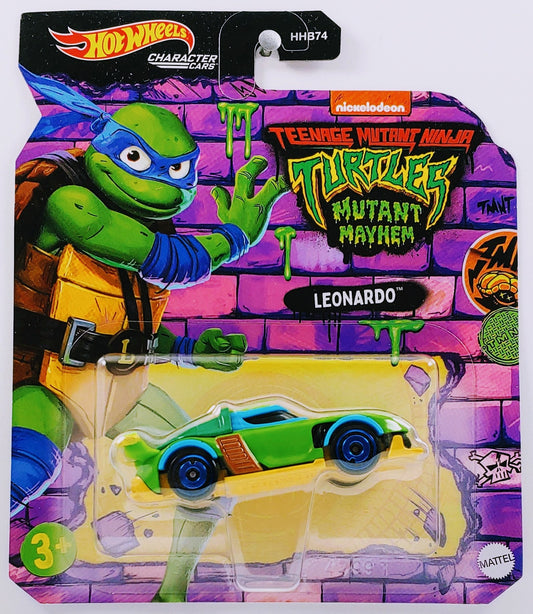 Hot Wheels 2023 - Character Cars - Nickelodeon / TMNT: Turtles Mutant Mayhem - Leonardo - Green