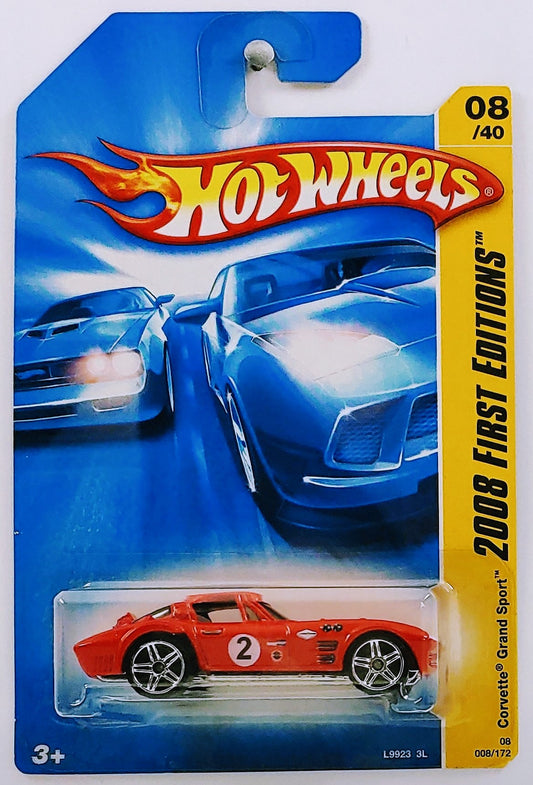 Hot Wheels 2008 - 008/172 - First Editions - Corvette Grand Sport - Red - IC
