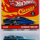 Hot Wheels 2009 - Classics Series 5 # 17/30 - '59 Cadillac Funny Car - Spectraflame Blue - Good Year 5 Spoke - Metal/Metal