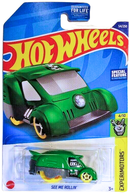 Hot Wheels 2022 - Collector # 054/250 - Experimotors 4/10 - See Me Rollin' - Green - USA