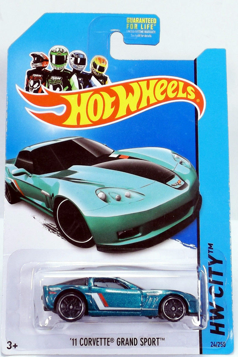 Hot Wheels 2013 - Collector # 024/250 - HW City / Night Burnerz - '11 Corvette Grand Sport - Emerald Green - USA '14