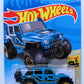 Hot Wheels 2019 - Collector # 013/250 - Baja Breakers 2/10 - '17 Jeep Wrangler - Blue - USA Card